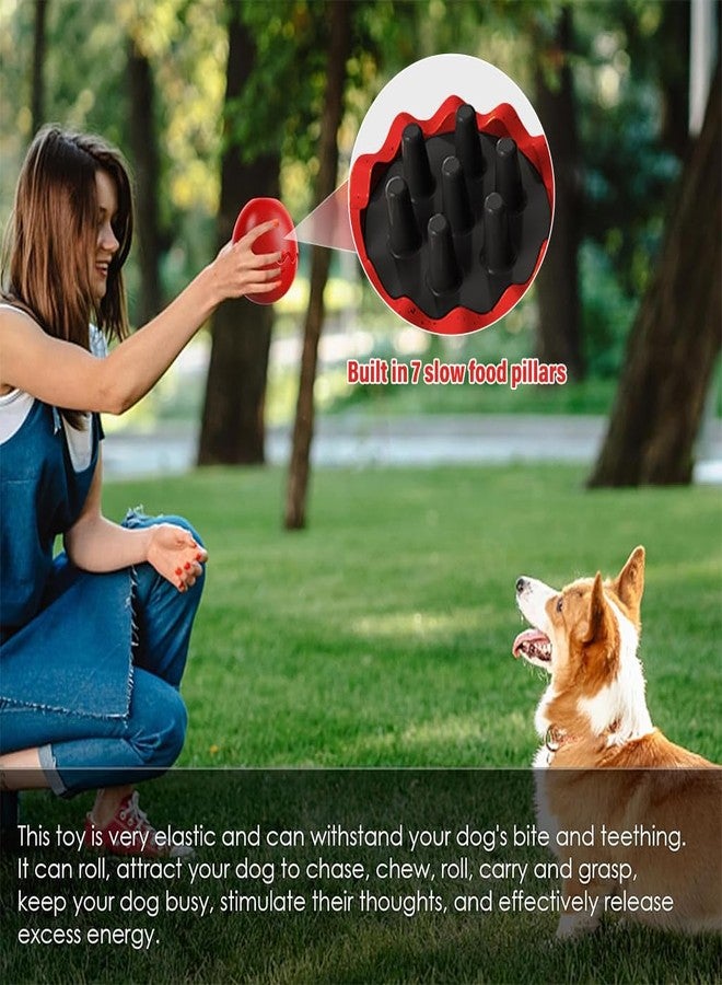 Qpets® Dog Egg Bowl Toy Balls, Dog Ball Dog Slow Feeding Chew Egg Bowl Ball Birthday Gifts for Dog, Licking Toy Durable Rubber Egg Toy Dog Food Dispenser for Dog Treats Toy - Image 4